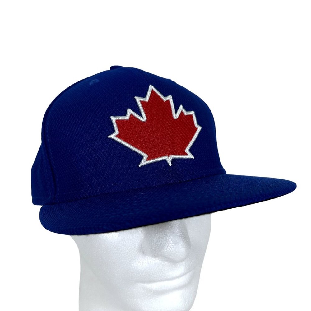 Toronto BLUE JAYS x NEW ERA 59Fifty Fitted Hat 7 1/2 Blue Authentic Collection
